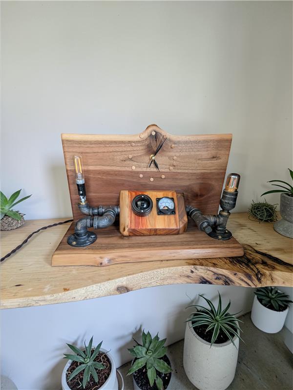 Dual Steampunk Lamp / Clock